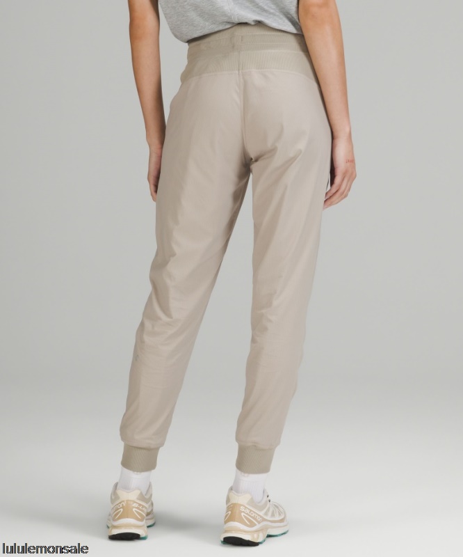 Lululemon Damen DELULU254 | Rohleinen Dance Studio Gefütterte Halbhohe Jogginghose